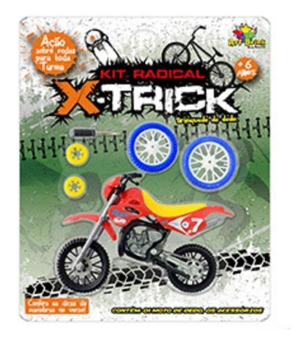 Kit Com 5 Motos De Dedo X-trick Radical Com Acessórios