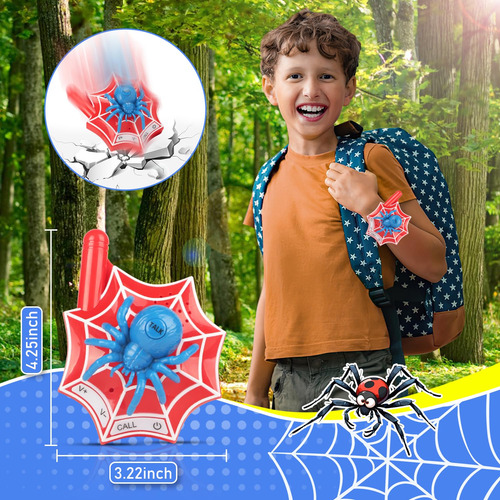 Walkie Talkies 2 Araña Radios Niños Regalo Navidad 74