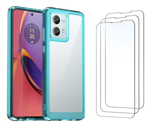 Funda De Teléfono De Acrílico + Tpu For Motorola Moto G84-b