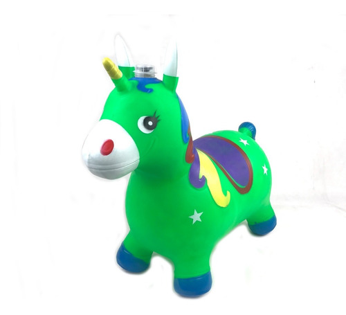 Pony Unicornio Saltarín De Goma Con Sonido Varios Colores