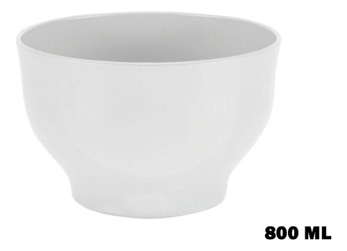 Tigela Açaí Bowl Funda Plástica De 800 Ml Sortidas Cor Branco