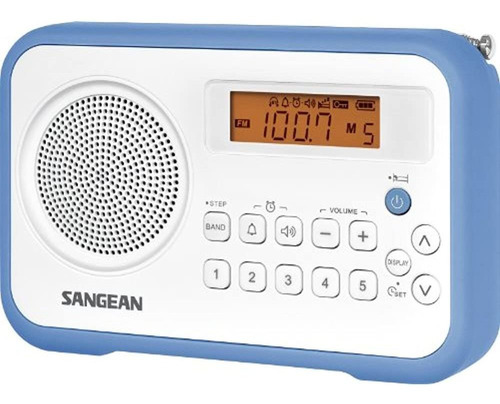 Sangean Pr-d18bu Radio Digital Portatil Am / Fm / Clock Con