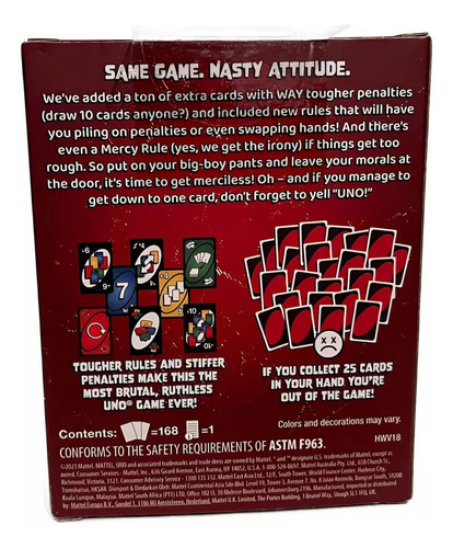 Juego De Cartas Uno Show Em No Mercy