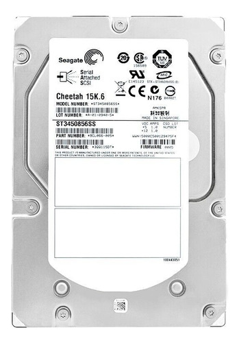 Hd Sas Seagate 450gb 15k 3.5 St3450856ss 9cl066-883 Cor Prateado