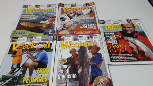 Lote 5 Revista Weekend  Nros 398 -403 -409 -414 -418