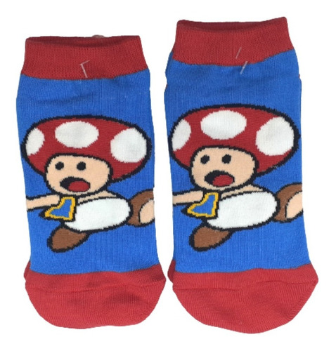 Medias Soquetes Toad Mario Bros