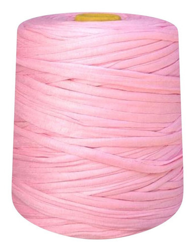 Fio De Malha Para Crochê Artesanato Colorido 1 Kg Cor Rosa