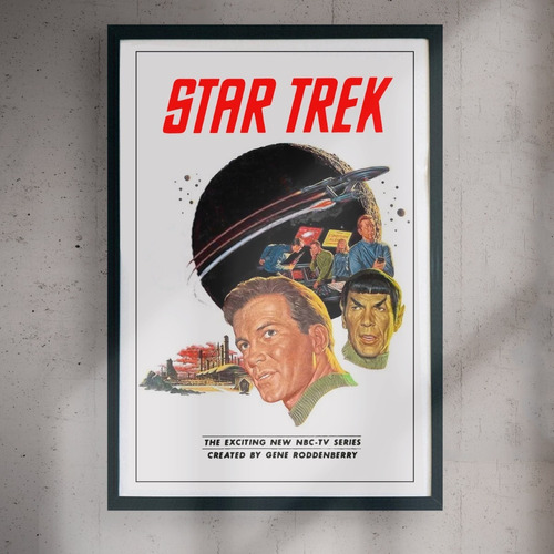 Cuadro 60x40 Series Retro - Star Trek - Poster Vintage