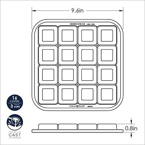 Sartén Para Brownie Bites Nordic Ware Pro-cast