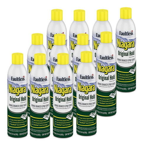 Almidon Niagara Aerosol Lavanderia 12 X 567g Para Planchar