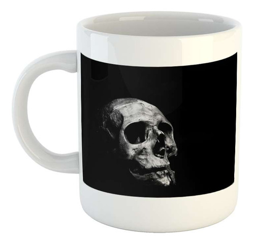 Taza Ceramica Calavera De La Muerte Antigua Skull P2