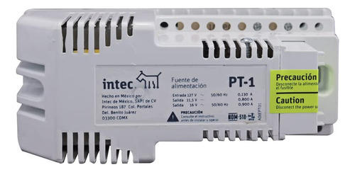 Intec Pt-1 Fuente De Voltaje Interfono, Gris