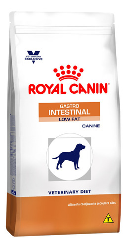 Ração Royal Canin Veterinary Diet Canine Gastrointestinal Low Fat para cachorro sabor mix em saco de 10.1kg