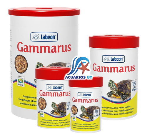 Imagen 1 de 3 de Alimento Para Tortugas Acuáticas. Labcon Gammarus 7g