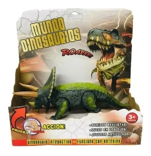 Juguete Dinosaurio Articulado Con Luz Y Sonido 5326 Milou