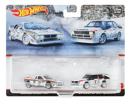 Hot Wheels 1:64 2 Pk Lancia Rally 037 & Audi Sport Quattro