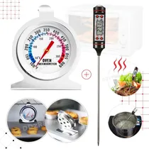 Comprar 2 Termómetros Para Cocina Y Horno Temperatura Carne Liquido