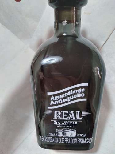 Real-botellon En Color Gris- X 750 Cc(  Colombia)( Vacio)- 