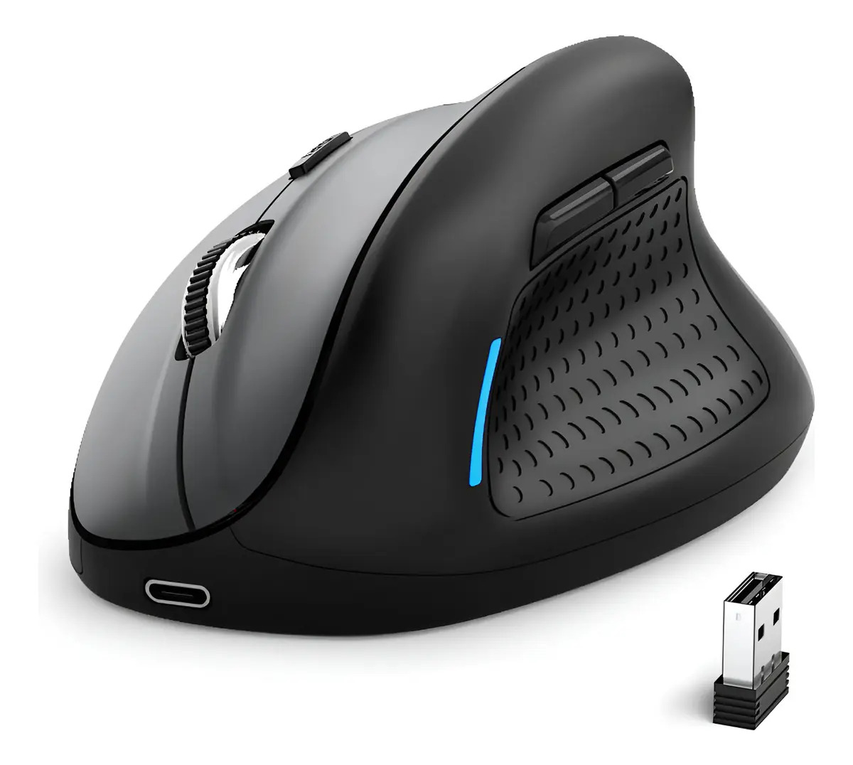 Gaming Vertical Mouse Suporte Bluetooth 2.4G Sem Fio 4800 DPI para gamer Ratos computador laptop PC E-Yooso X45