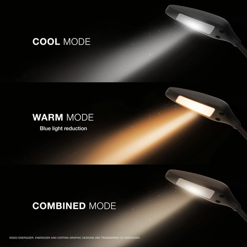 Luz Led Recargable Para Libro Flexible 3 Modos Con Clip