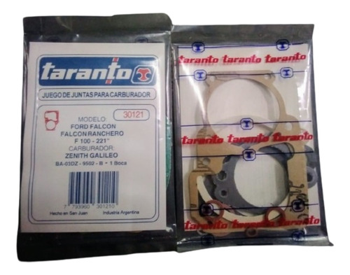 Juntas Para Carburador Zenith Galileo Ford Falcon Y Otros