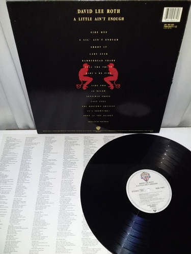 Lp David Lee Roth - A Little Ain't Enough. Importado (Usado)