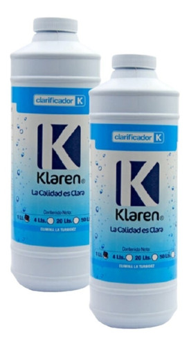 Clarificador Para Alberca Marca Klaren 0.946 Litros 2 Pack