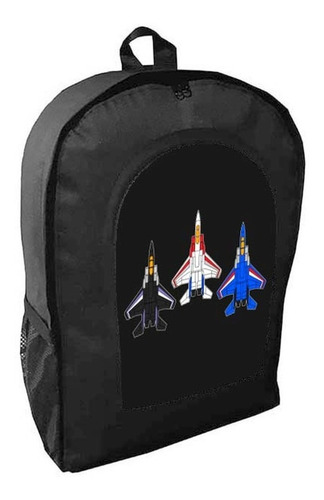 Mochila Negra  Transformers Adulto / Escolar H3