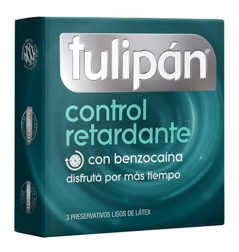 Imagen 3 de 6 de Tulipán Preservativos Látex Control Retardante 6 Cajas X3u