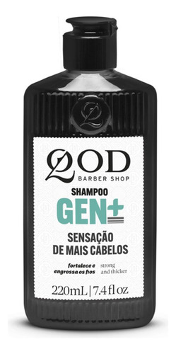 Shampoo Fortalecedor Sensação De Mais Cabelo Gen+ 220ml Qod