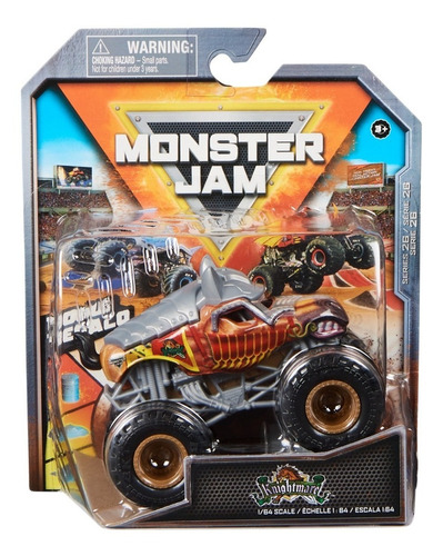 Monster Jam 1:64 1 Pack Knightmare Color Rojo