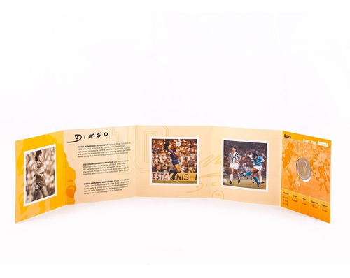 Imagen 7 de 9 de Moneda Niquel Diego Maradona De Coleccion 40 Aniversario