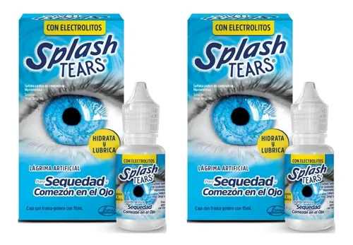 Splash Tears gotas 15 ml, Lágrima Artificial para la Sequedad y Comezón en  el Ojo.