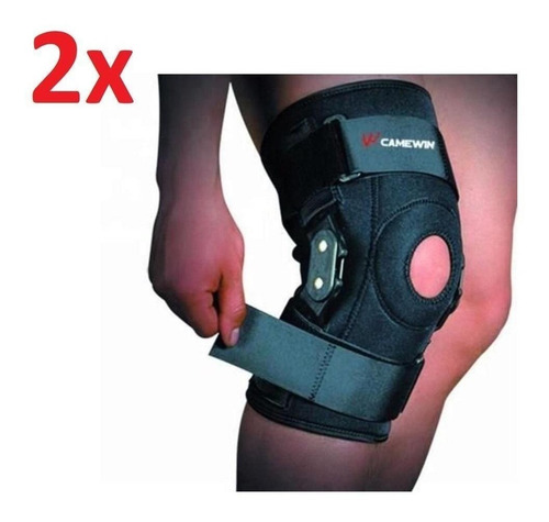 Kit de 2 rodilleras ortopédicas, férula ajustable de neopreno de primera calidad