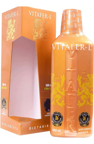 Vitafer-l Gold Multivitaminico Original 500ml Sabor Tropical Caramelo