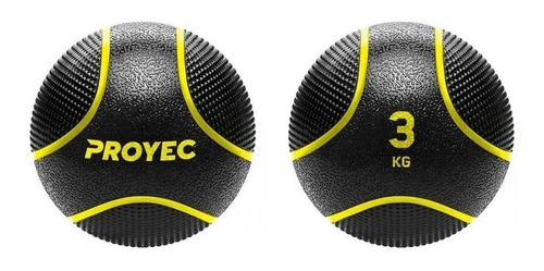 Imagen 3 de 6 de Medicine Ball 3 Kg Con Pique Proyec Pelota Goma Impacto