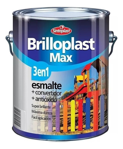 Brilloplast Max 3 En 1 Esmalte Sinteplast 4 Litros