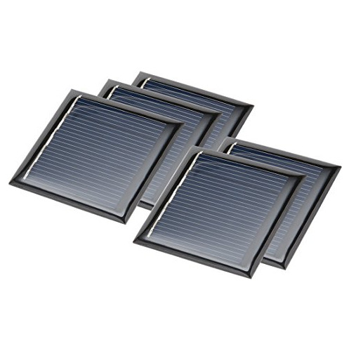 5 Piezas 2.5v 100ma Panel Solar Mini De Polietileno Pro...