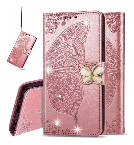 Estuche Diamond Butterfly Galaxy Note 10 Plus  Elegante...