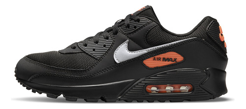 Zapatillas Nike Air Max 90 Black Orange Urbano Dj6881-001   