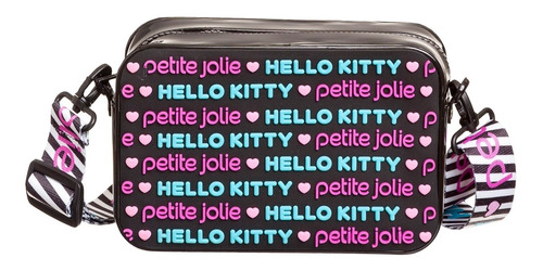 Bolsa Feminina Hello Kitty Petite Jolie Pop Bag Cor Preto