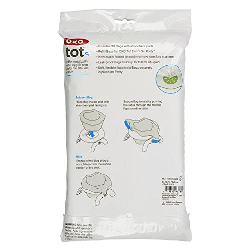 Bolsas De Recambio Para Ir Al Baño Oxo Tot, 2 En 1, 60 Unida