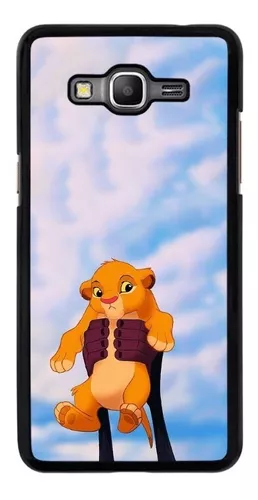 Funda para Oppo A38 Oficial de Disney Simba y Nala Silueta - El Rey León