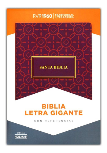 Biblia Rvr1960 Letra Gigante Símil Piel Holman 0260