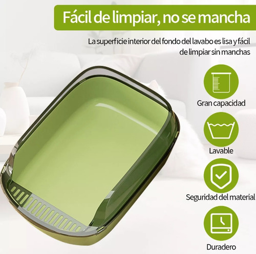 Arenero Gato Extension Anti Derrame Pala Caja Extra Grande