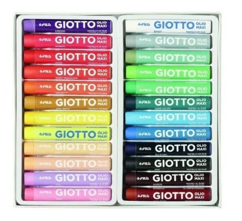 Pasteles Al Oleo Maxi Giotto X24 Colores