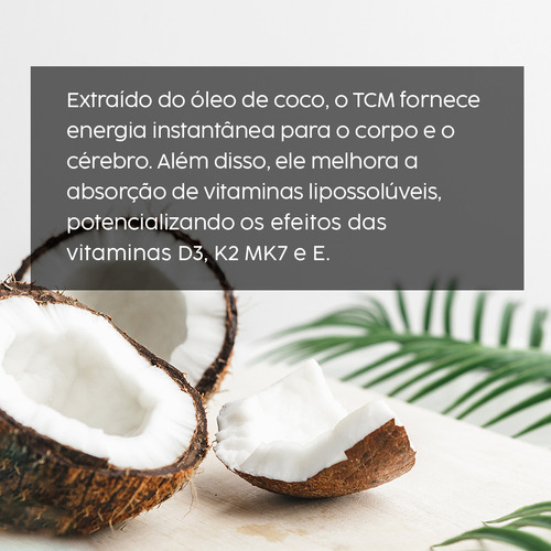 Vitamina D3 2000ui + K2 Mk7 + Vit E + Tcm E Óleo De Oliva