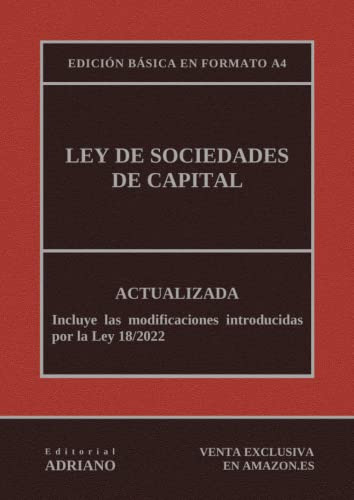 Ley De Sociedades De Capital: Actualizada - Edicion Basica E