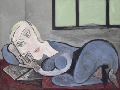 Pablo Picasso - Femme Couchee Lisant - Lámina 45x30 Cm.