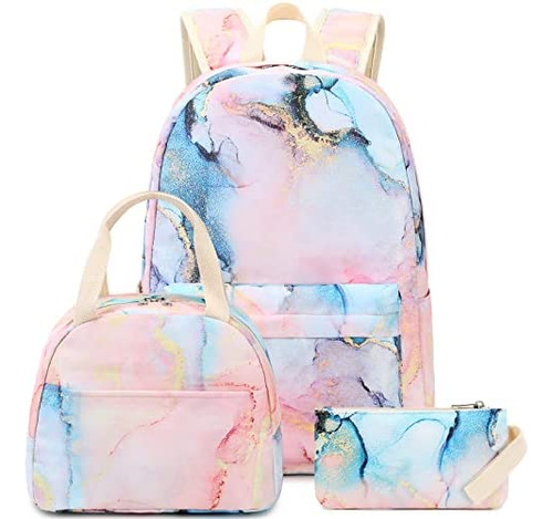 Mochila Escolar Para Niñas, Mochila Escolar De Mármol, Mochi